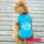 Hund t-shirt Fishing blue - bild 1